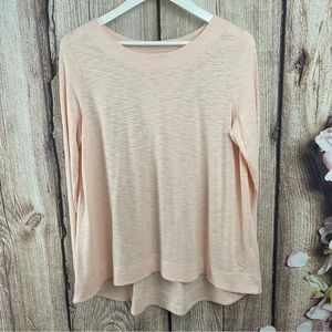 LILLA P LIGHT PINK LIGHTWEIGHT SWEATER